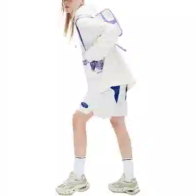 中国李宁 重燃系列 字母连帽舒适透气百搭运动卫衣 男女同款 米白色