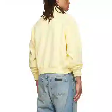 Fear of God Essentials FW22 Yellow Full Zip Jacket Canry Logo
