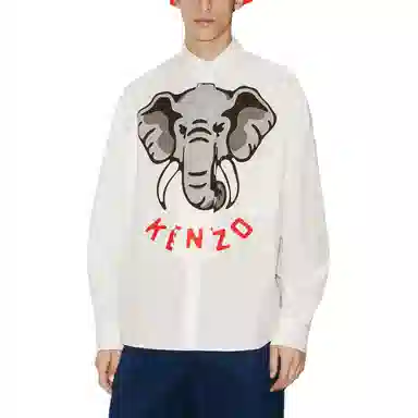 KENZO SS23 Elephant Logo Shirt