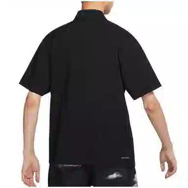 Jordan FW22 Black Logo Zip Short Sleeve Shirt
