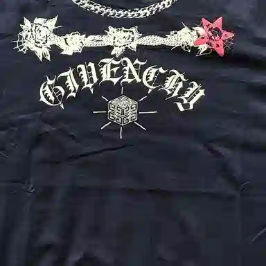 Givenchy Logo Print Crewneck Slim Fit T-Shirt Black