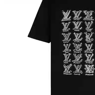 Louis Vuitton Logo T-Shirt Black