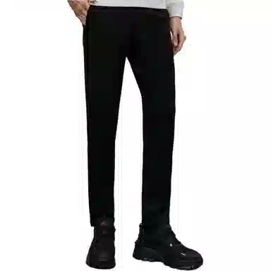 比音勒芬 纯色中腰质感休闲裤 男款 黑色
