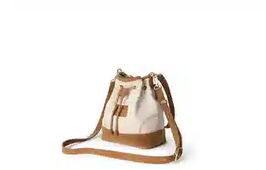 Lee Suede Shoulder Bag Beige