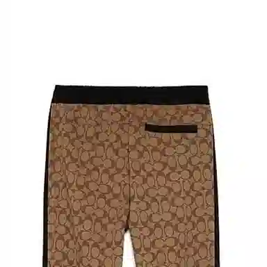 COACH FW22 Logo Print Track Pants Khaki