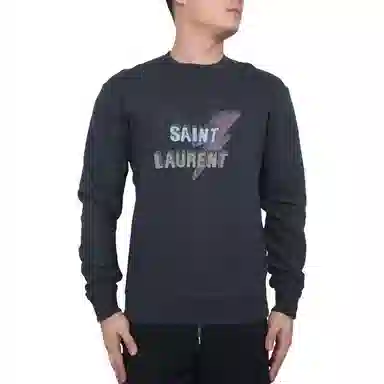 Saint Laurent Crewneck Sweatshirt Grey