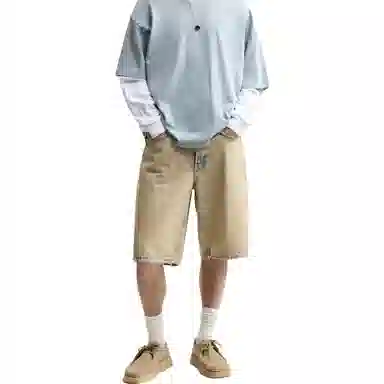 ZARA Denim Shorts Gold