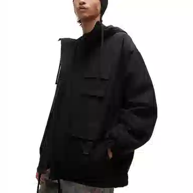 HUGO BOSS Water-Repellent Parka Jacket With Stacked-Logo Buckle