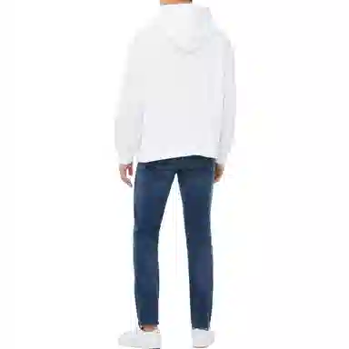 Calvin Klein Embroidered Hoodie White
