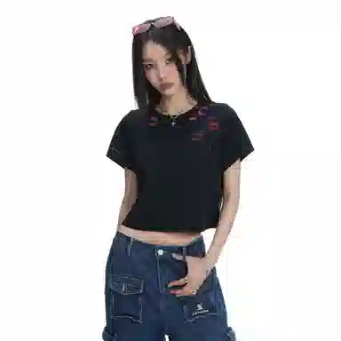 BJHG Romantic Kiss Print T-Shirt