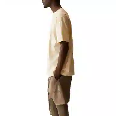 Fear of God Essentials SS21 Short Sleeve Tee Light Heather Oatmeal