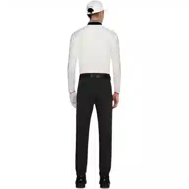 比音勒芬 简约日常直筒纯色休闲裤 男款 黑