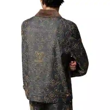 LOUIS VUITTON x Timberland Denim Jacket Brown