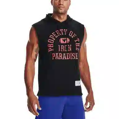 Under Armour Project Rock Sleeveless Hoodie Black