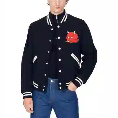 Sandro x HOT STUFF Retro Baseball Jacket