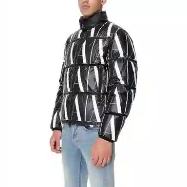 Armani Exchange FW22 Logo Puffer Jacket Black