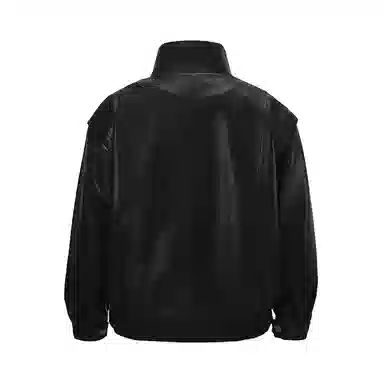Zanshi Retro Leather Jacket Black