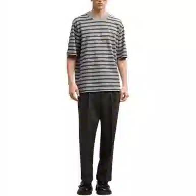 AMIPARIS FW24 Heart Print Striped Tee