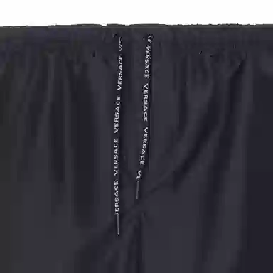 Versace FW22 Printed Drawstring Shorts Black