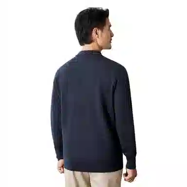 恒源祥 纯色半高领套头毛衣 男款