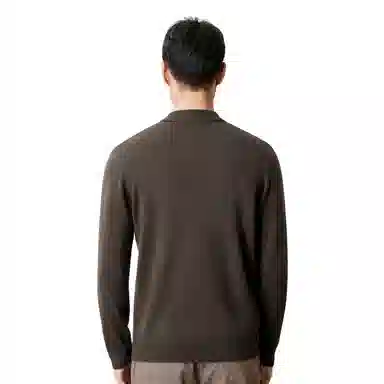 恒源祥 半高领纯羊毛针织毛衣 男款