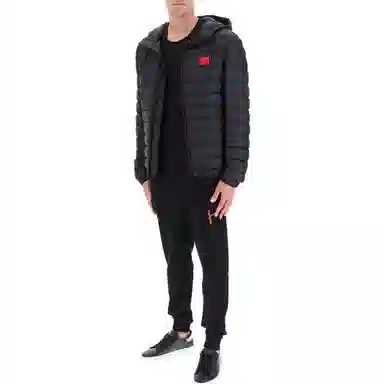 Hugo Boss Logo Hoodie Jacket Black