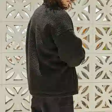 GAP Logo Print Jacket Black