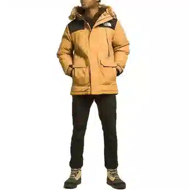 The North Face Logo Zip Hoodie Brown