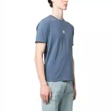 Stone Island SS23 Letter Print Tee Blue