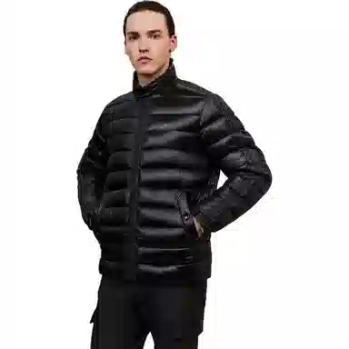 比音勒芬 插肩袖舒适格子长袖羽绒服 男款