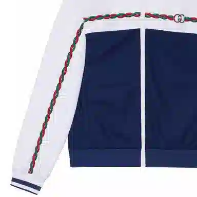Gucci SS22 Colorblock Track Jacket Blue