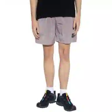 Stone Island SS24 Nylon Logo Shorts Pink