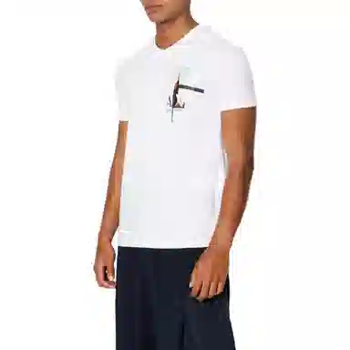 ARMANI EXCHANGE Slim Fit Stretch Jersey Cotton Logo Design T-Shirt T