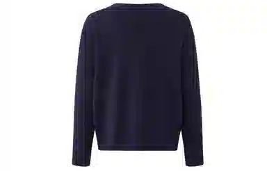 东鲸岁时记 学院风纯色套头休闲舒适百搭毛衣 女款 深海鲸