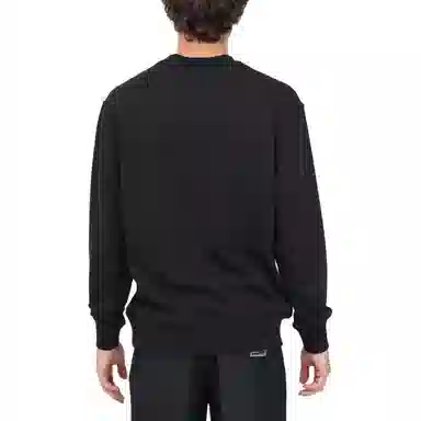 Versace Jeans Couture Letter Print Crewneck Sweatshirt Black