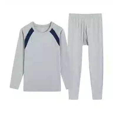 贴身领域 青少年抗菌毛杉薄款长袖秋衣长裤秋裤保暖套装 男款