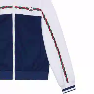 Gucci SS22 Colorblock Track Jacket Blue