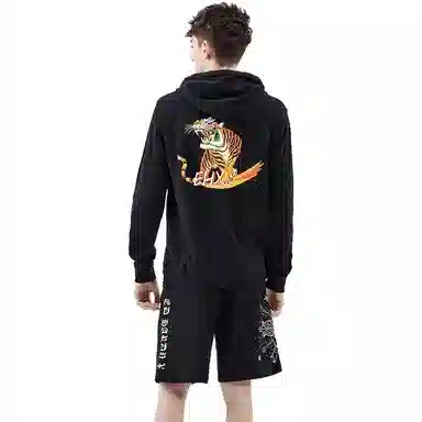 Ed Hardy Tiger Print Hoodie