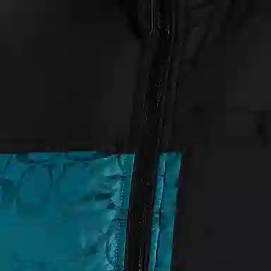 Coach Logo Print Colorblock Down Vest Black