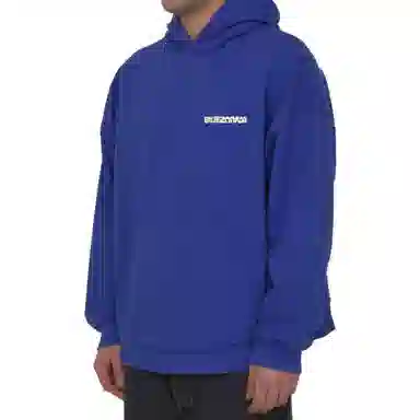 Balenciaga SS23 Letter Print Hoodie Blue