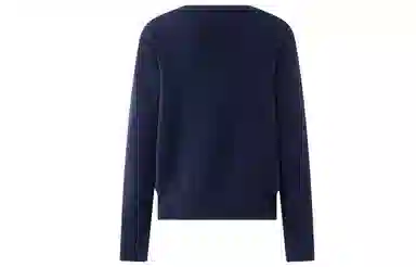 东鲸岁时记 学院风纯色套头简约休闲毛衣 女款 藏青色