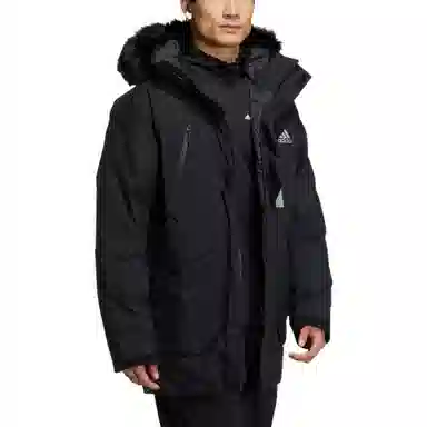 adidas Fur Hood Dwn Pk Logo