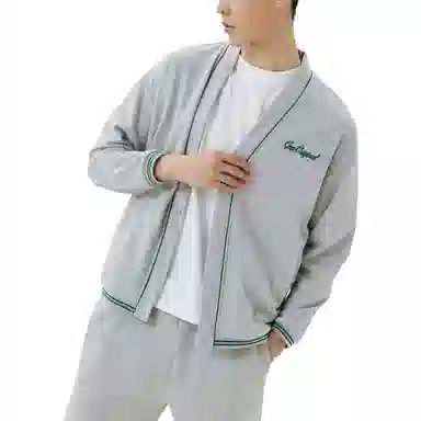 Gap Logo V-Neck Cardigan Sweatshirt