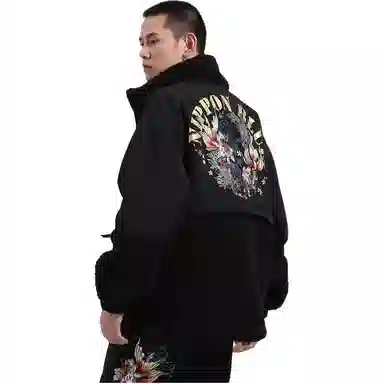 ONI Long Sleeve Zip Jacket Black