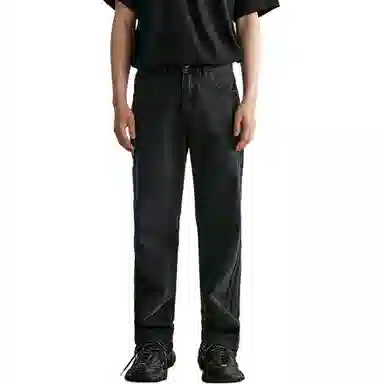 FAIRWHALE Straight Zip Jeans Black