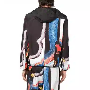 AMBUSH SS22 Abstract Patchwork Jacket Black