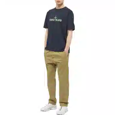 Stone Island SS23 Logo Print T-Shirt Navy