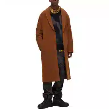 Hugo Boss Rust Wool Blend Coat