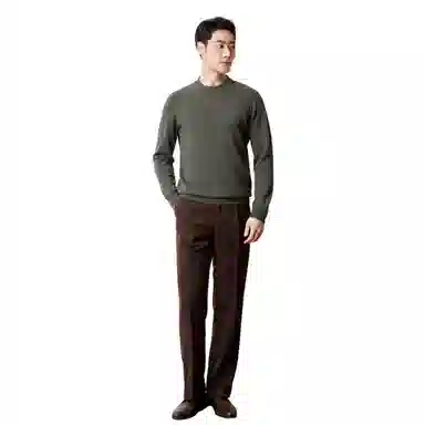 恒源祥 半高领纯羊毛针织毛衣 男款