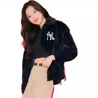MLB Yankees Logo Fleece Jacket Black